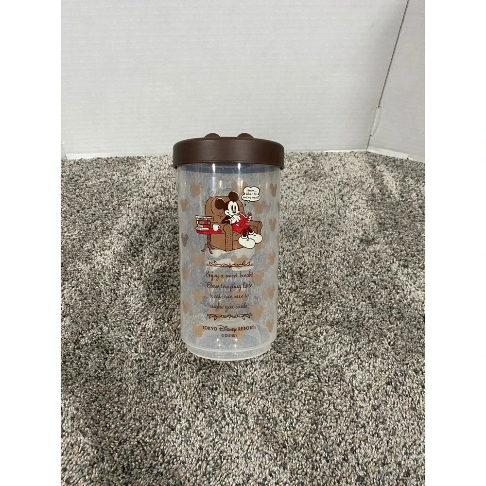 Tokyo Disney Resort Canister Mickey Mouse Baked Chocolate Crunch Clear Brown OS